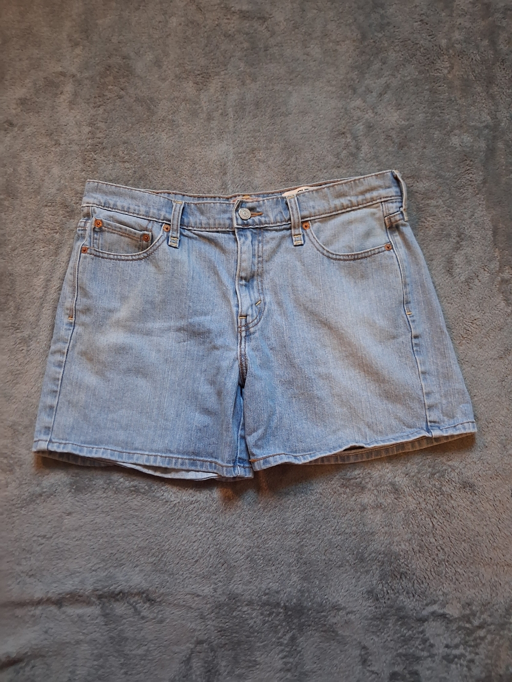 Levi's 515 Shorts Light Blue High-Rise Shorts Denim Size 12